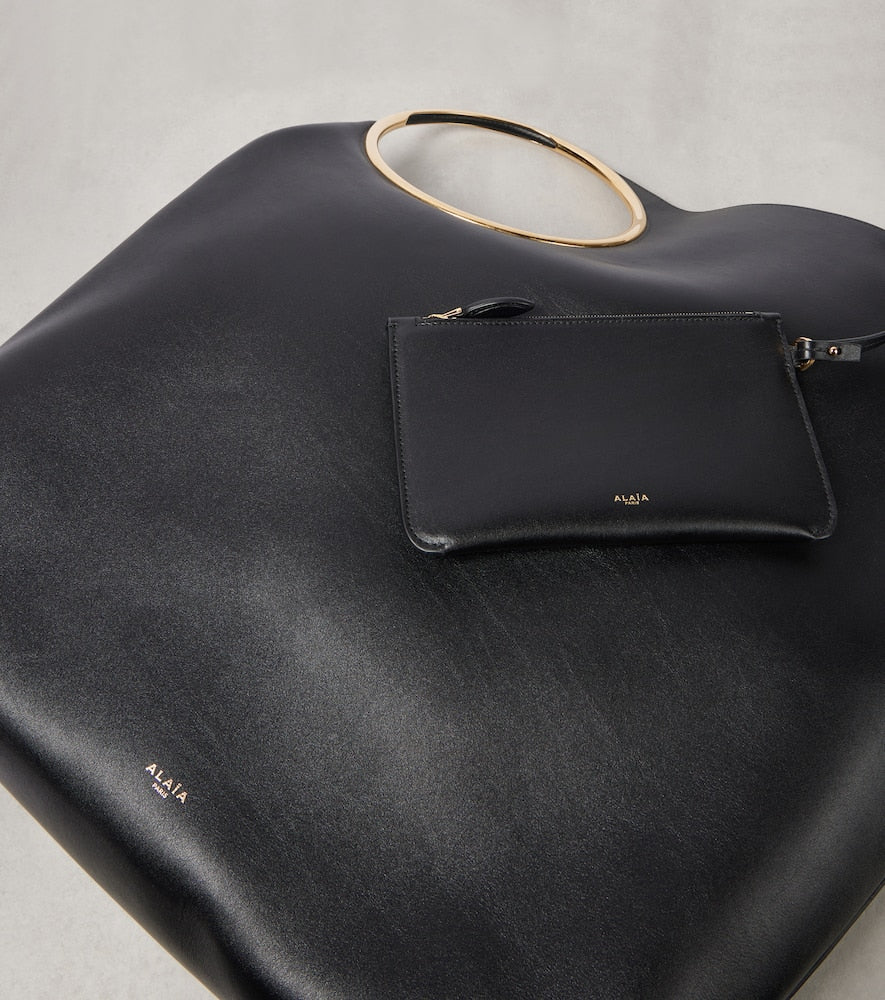 Alaia Ring XL leather tote bag