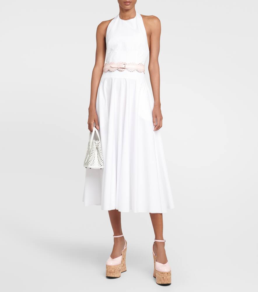 Alaia Riviera patent leather wedges