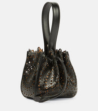 Alaia Rose Marie Mini Vienne leather clutch