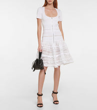 Alaia Rose Marie Mini Vienne leather clutch