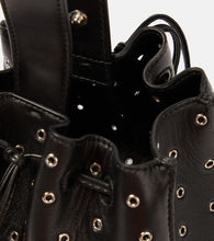 Alaia Rose Marie Mini embellished leather clutch