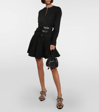 Alaia Rose Marie Mini embellished leather clutch