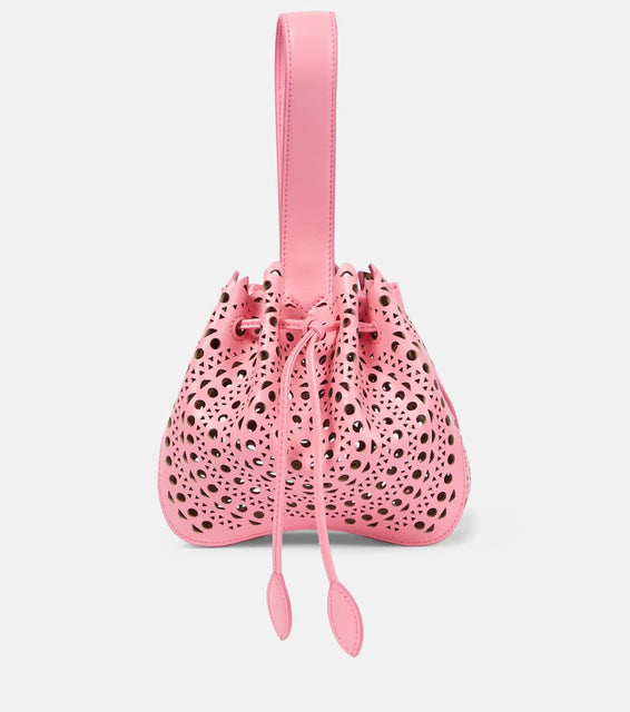 Alaia Rose Marie leather bucket bag. Shop Alaia Top-Handle Bags for women now.