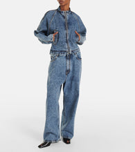 Alaia Round Racing denim jacket