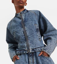 Alaia Round Racing denim jacket