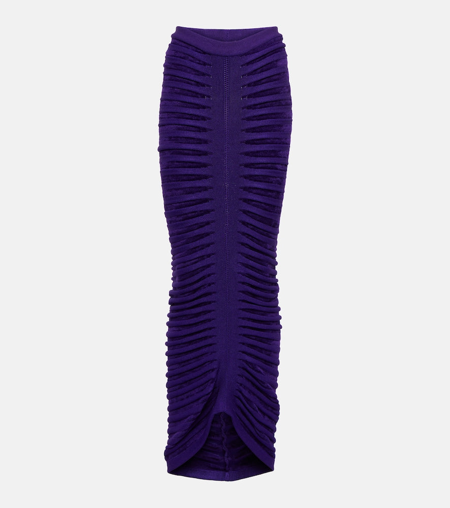 Alaia Ruched maxi skirt - Alaia褶皱长裙