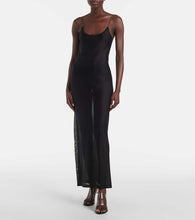 Alaia Sheer knitted midi dress