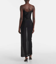 Alaia Sheer knitted midi dress