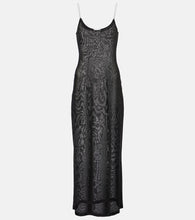 Alaia Sheer knitted midi dress