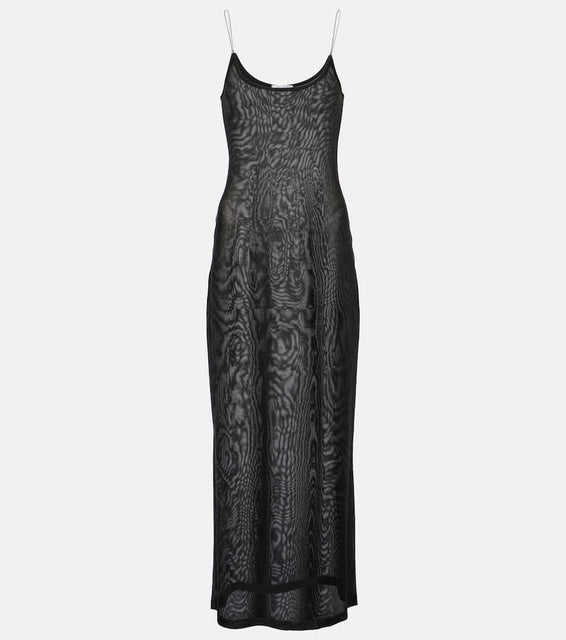 Alaia Sheer knitted midi dress