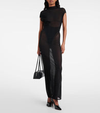 Alaia Sheer maxi dress