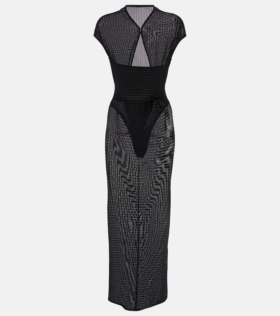 Alaia Sheer maxi dress