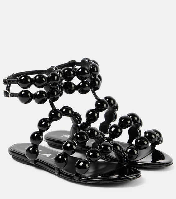 Alaia Sphere leather sandals