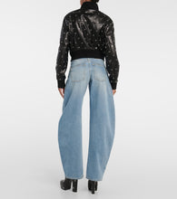 Alaia Studded leather bomber jacket