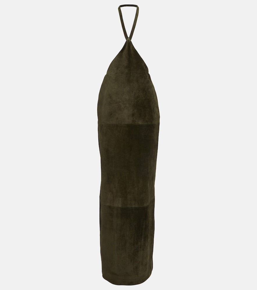 Alaia Suede maxi skirt - Alaia 麂皮长裙