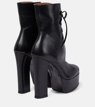 Alaia Trekk 135 leather ankle boots