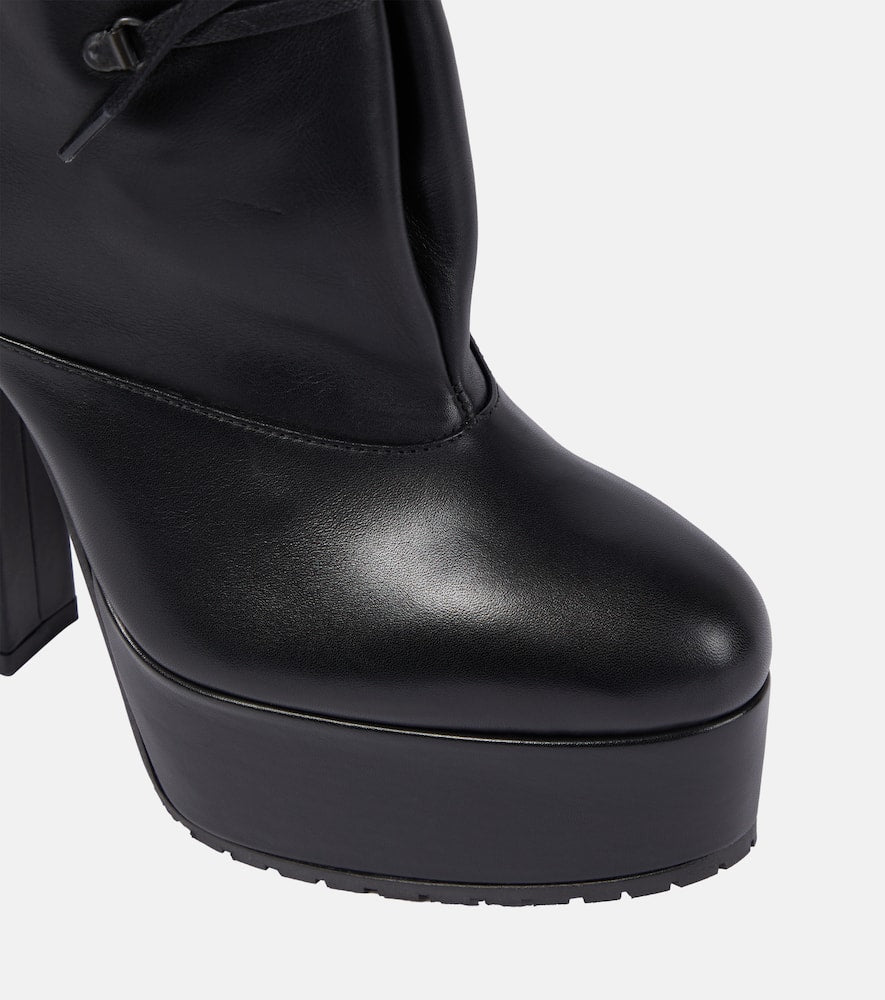 Alaia Trekk 135 leather ankle boots