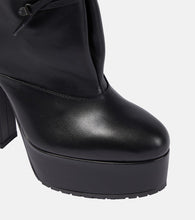 Alaia Trekk 135 leather ankle boots