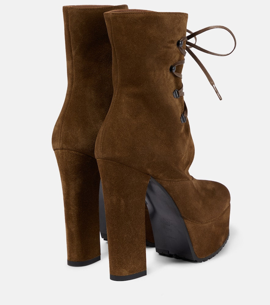 Alaia Trekk suede ankle boots