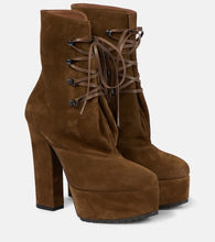 Alaia Trekk suede ankle boots