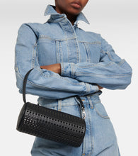 Alaia Tube perforated leather shoulder bag