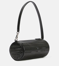 Alaia Tube perforated leather shoulder bag