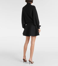 Alaia Turtleneck wool-blend minidress