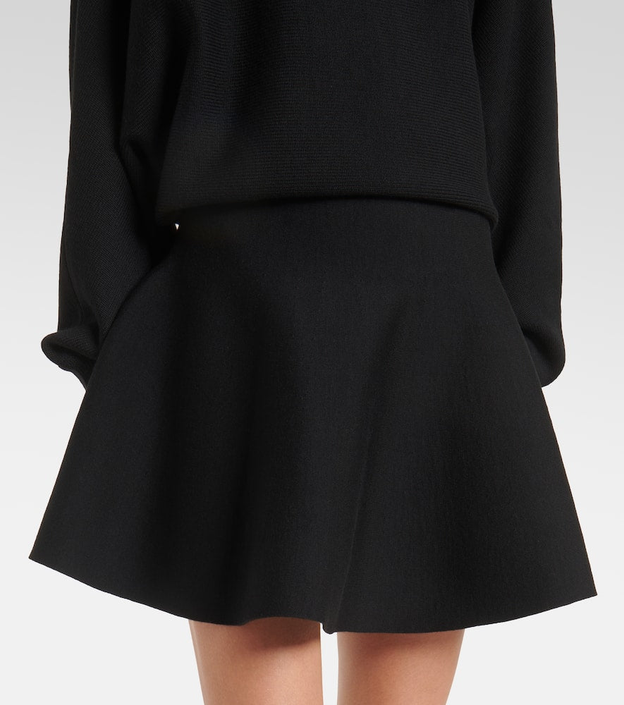 Alaia Turtleneck wool-blend minidress