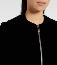 Alaia Velvet bomber jacket