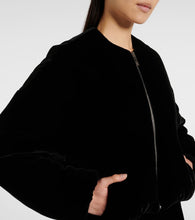 Alaia Velvet bomber jacket
