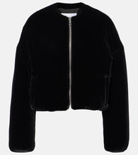 Alaia Velvet bomber jacket