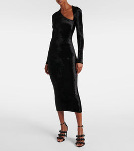 Alaia Velvet midi dress