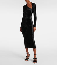 Alaia Velvet midi dress
