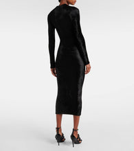 Alaia Velvet midi dress