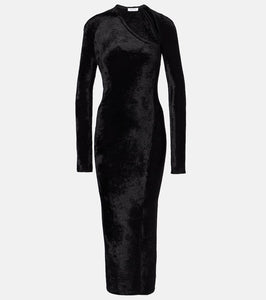 Alaia Velvet midi dress