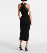 Alaia Vienne cutout jersey midi skirt