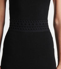 Alaia Vienne cutout jersey midi skirt