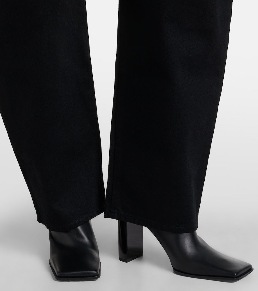 Alaia 90 leather Chelsea boots - Black High Heels