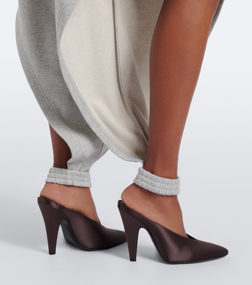 Alaia Cone satin mules - Black High-Heel Pumps