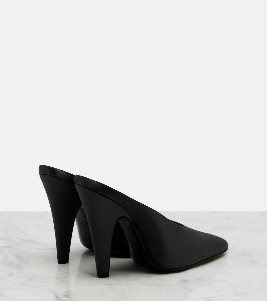 Alaia Cone satin mules - Black High-Heel Pumps