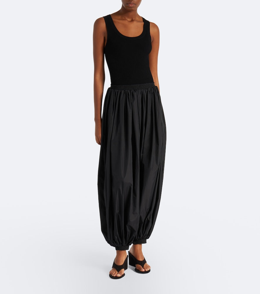 Alaia Cube 75 suede wedge thong sandals in Black - Heeled Sandals