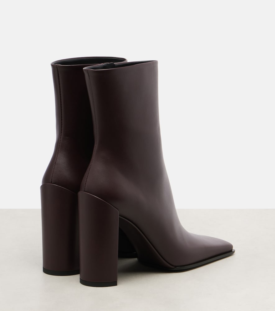 Alaia Leather ankle boots - Brown High Heels