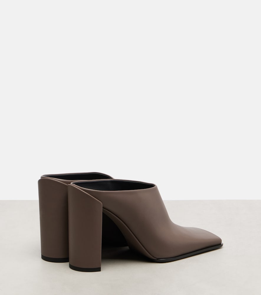 Grey Alaia Leather mules - High-Heel Pumps