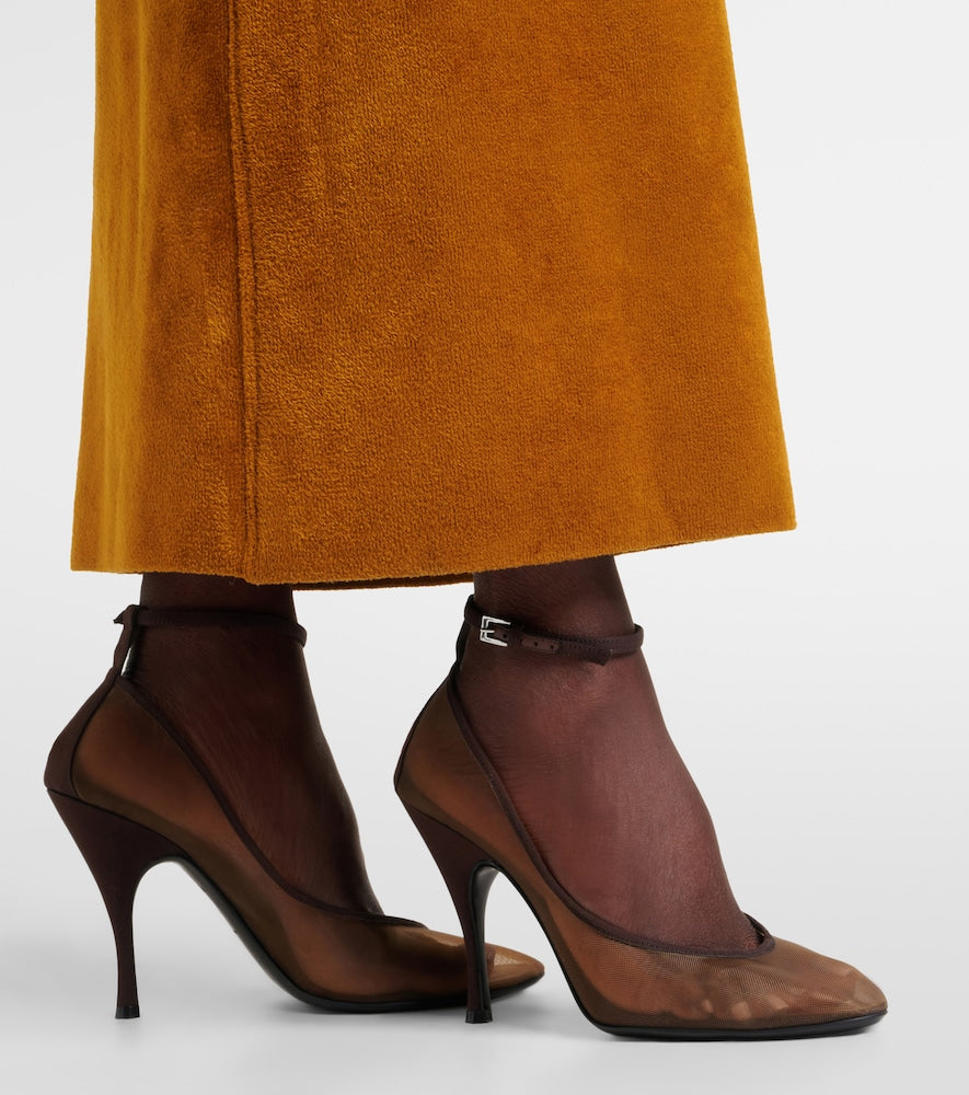 Alaia Mesh pumps in Brown - High-Heel Pumps