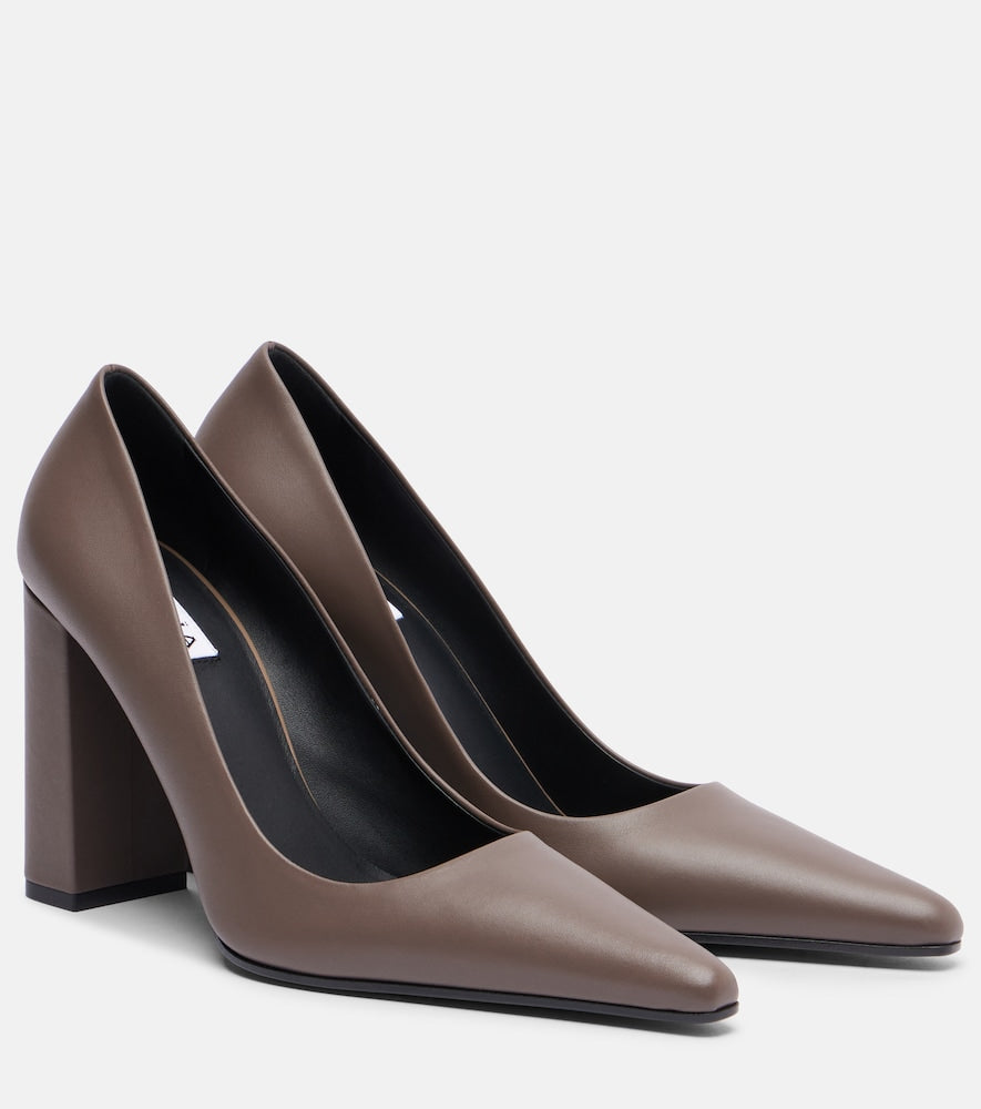 Alaia Pointy leather pumps - Brown High-Heel Pumps