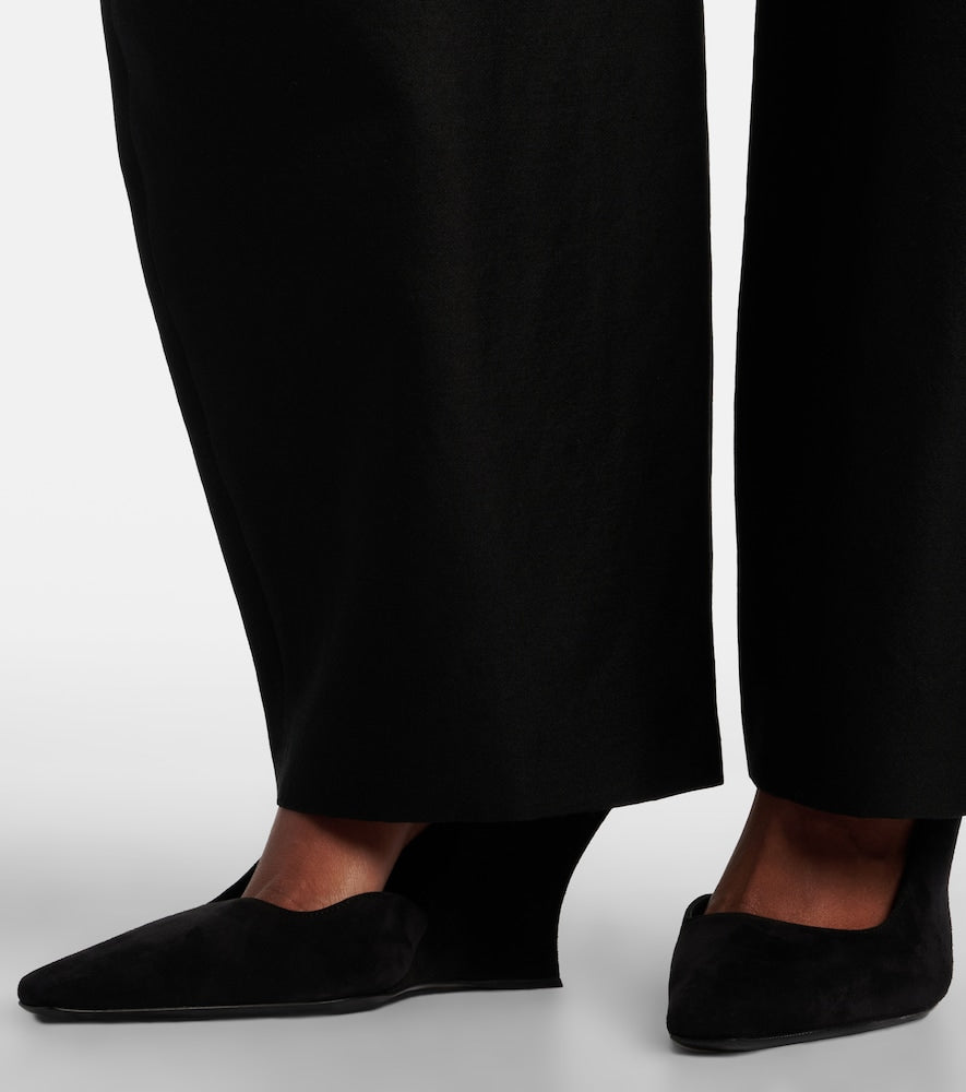Alaia Suede wedge slingback pumps (Black) - High-Heel Pumps