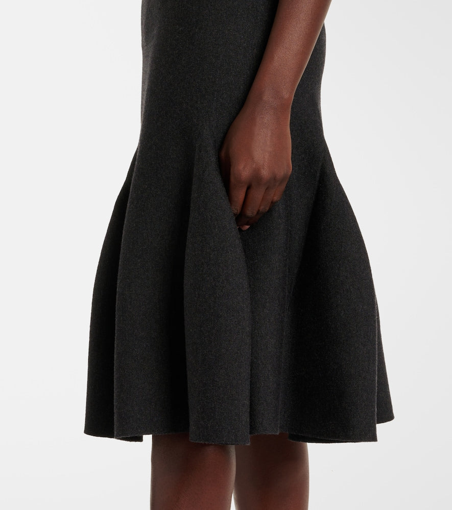 Alaia Wool-blend midi skirt