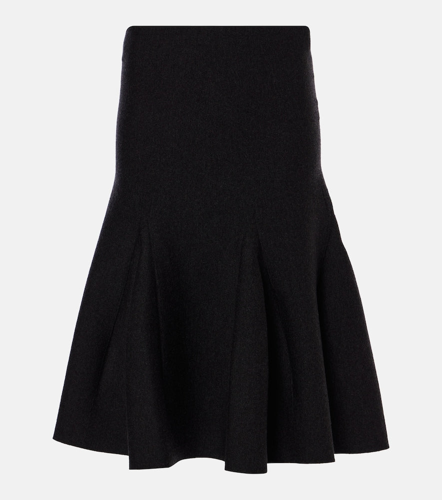 Alaia Wool-blend midi skirt - Alaia 羊毛混纺中长裙