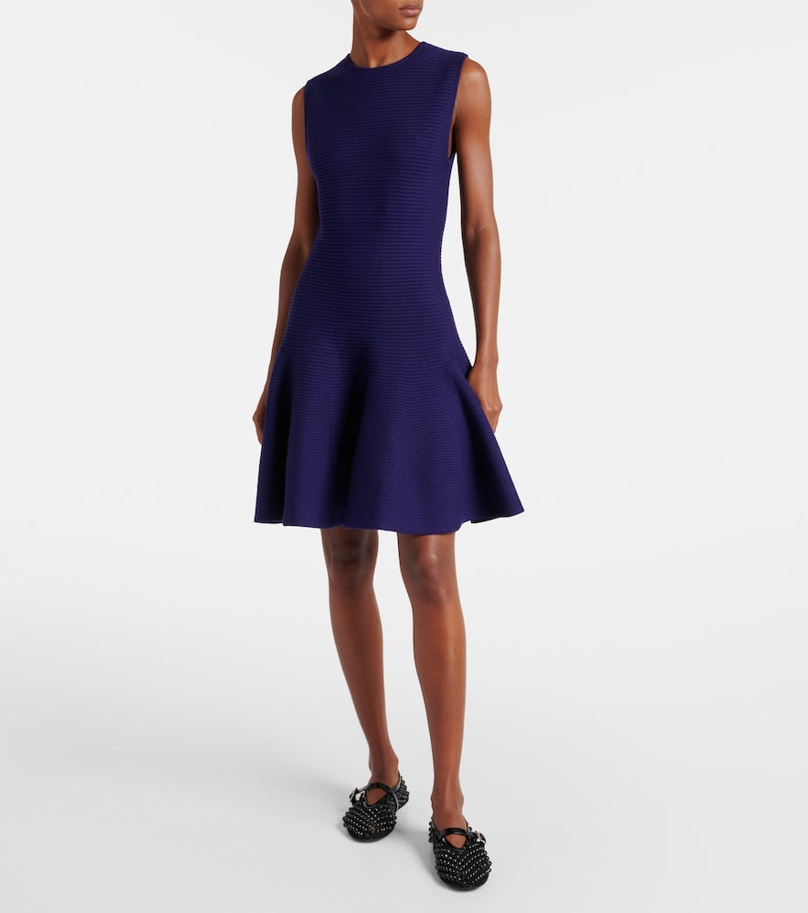 Alaia Wool-blend minidress