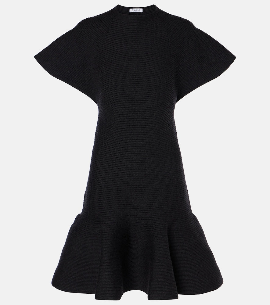 Alaia Wool-blend minidress. Alaia羊毛混纺迷你连衣裙